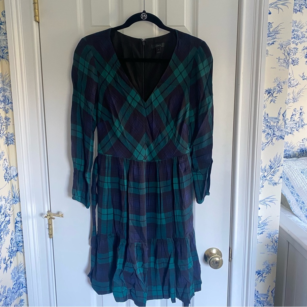 J. Crew Tartan Plaid Dress